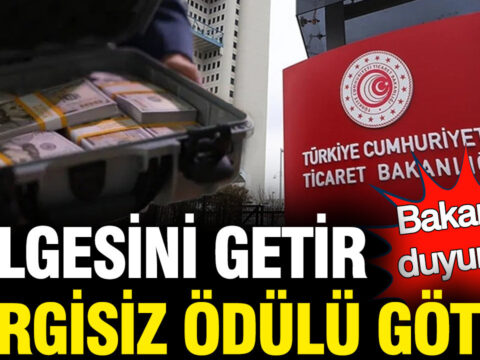 Ticaret Bakanlığı’ndan Önemli Duyuru: Yarışma Ödülleri Vergiden Muaf tutulacak